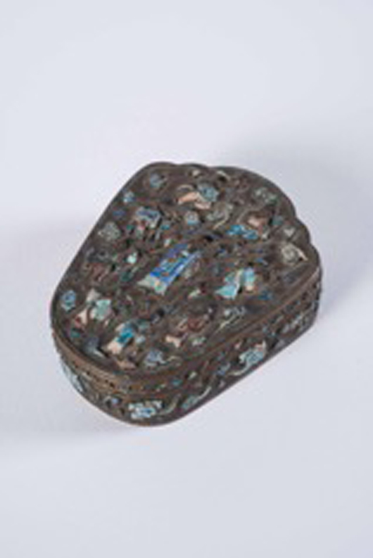 Small Chinese Cloisonné Lidded Box