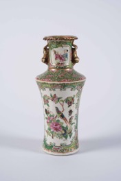 Chinese Famille Vert Style Porcelain Vase