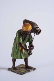 Austrian Cold Painted Bronze Depicting Oriental Beggar Man with Urn