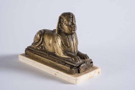 Brass Figure of Sphinx; Opening to Reveal Nude