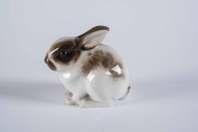 Porcelain Figurine of a Rabbit