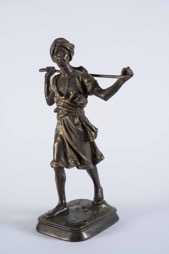 Orientalist Style Bronze Sculpture of a Peasant Man