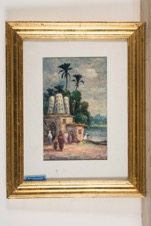 Orientalist Style Oil on Canvas Signed at Lower Right
